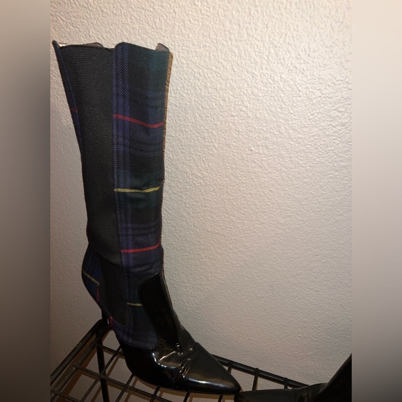 dolce & gabanna plaid boots with heels - Picture 5 of 10
